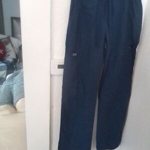 Navy Blue Cherokee Scrubs Workgear Small Drawstring Pull On